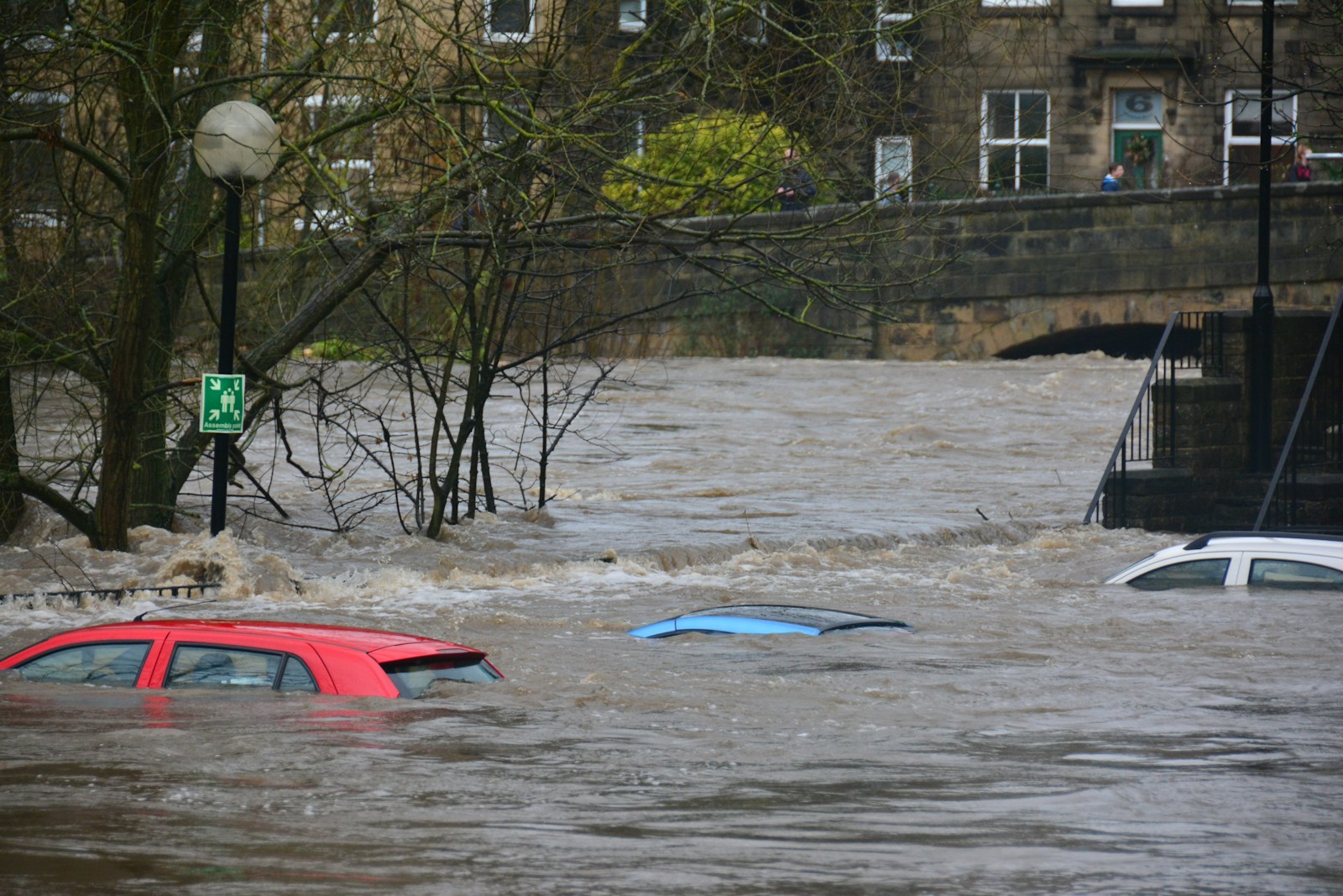 auto on body of water